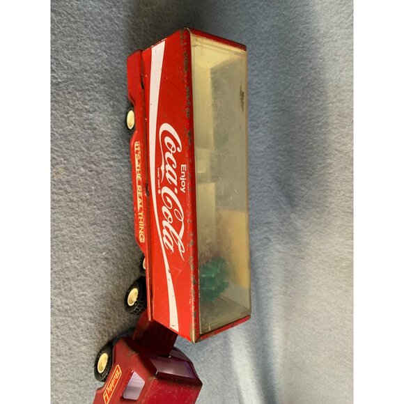 Coca-Cola Metal Tin Toy Japan Vintage Buddy L Semi-Truck Metal - Picture 6 of 12